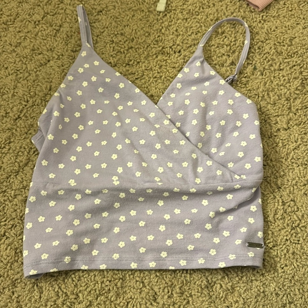 Hollister Purple Flower Tank